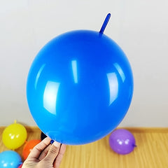 100 Multicolor Needle Tail Gas Ball Rainbow Link Balloon