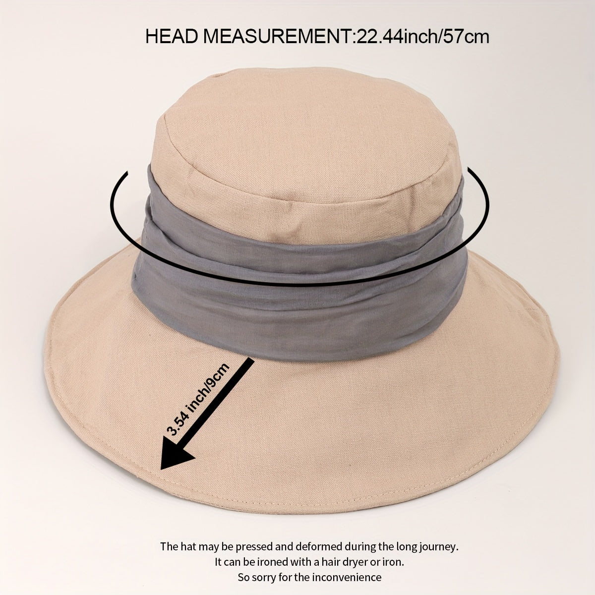 Casual Strap Decor Bucket Hat Sunshade Basin Hat