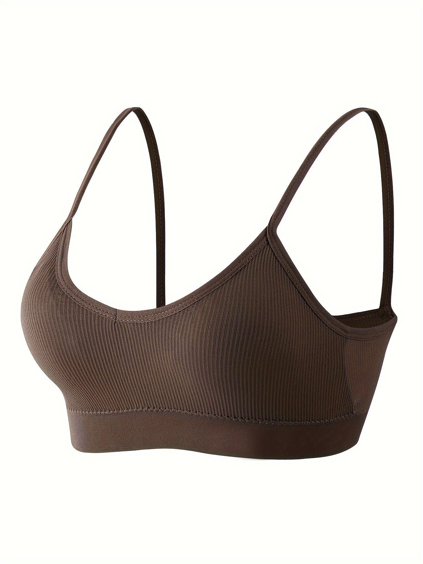 Solid Cami Crop Top V Neck Backless Slim Fit Top Women's Lingerie