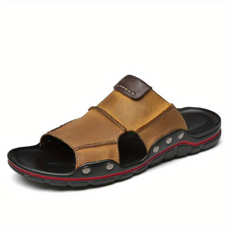 Men's Slide Sandals Non Slip Open Toe Outdoor Beach Shoes
