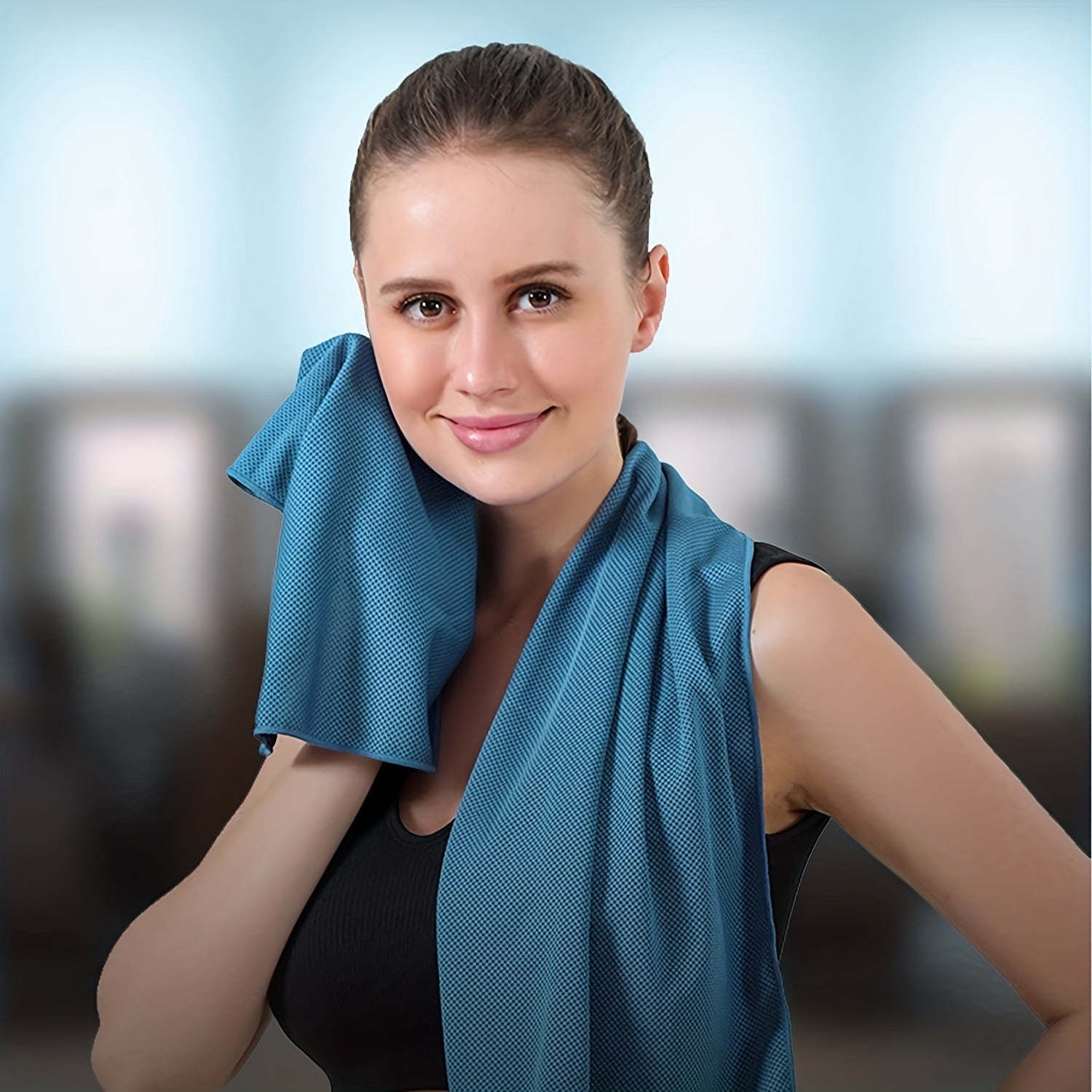 Portable Microfiber Cooling Ice Towels - Soft Breathable Quick Dry Towel 35 x12