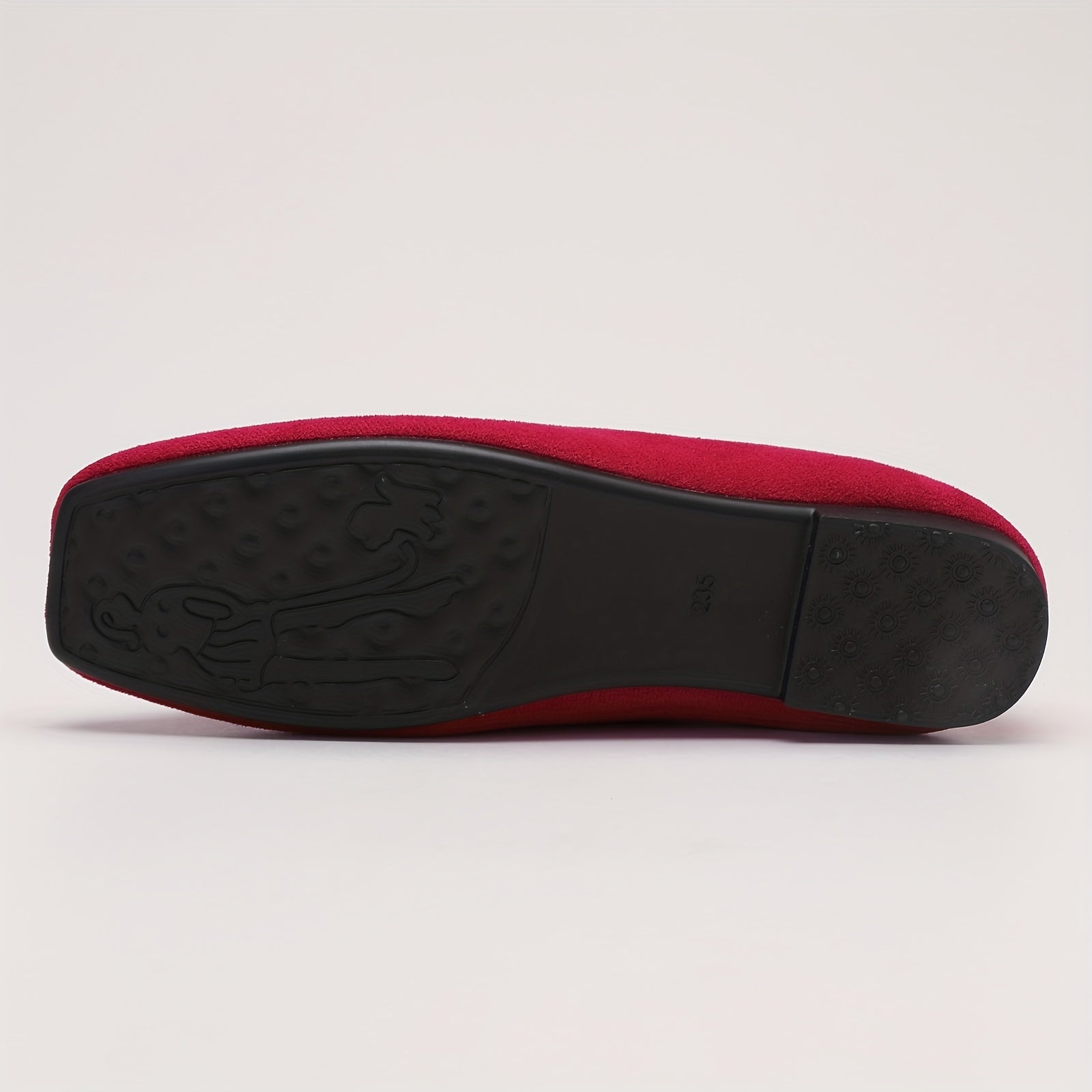 Women's Square Toe Ballet Flats Soft Sole Slip On Shoes