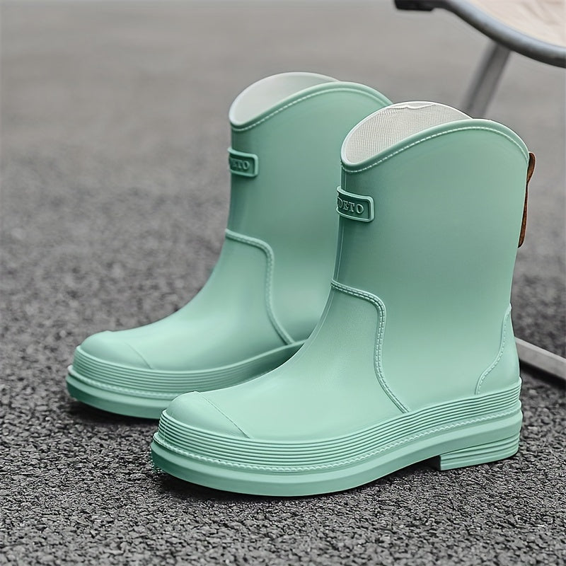 Women's Waterproof Rain Boots Rubber Shoes Water Shoes