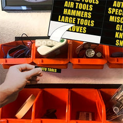 36 Piece Toolbox Label Sticker Set - Organize Your Toolbox In Style
