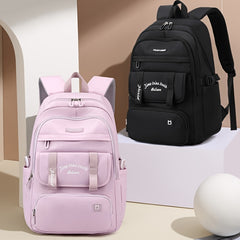 Preppy Style Schoolbag Oxford Cloth Laptop Backpack Large Capacity