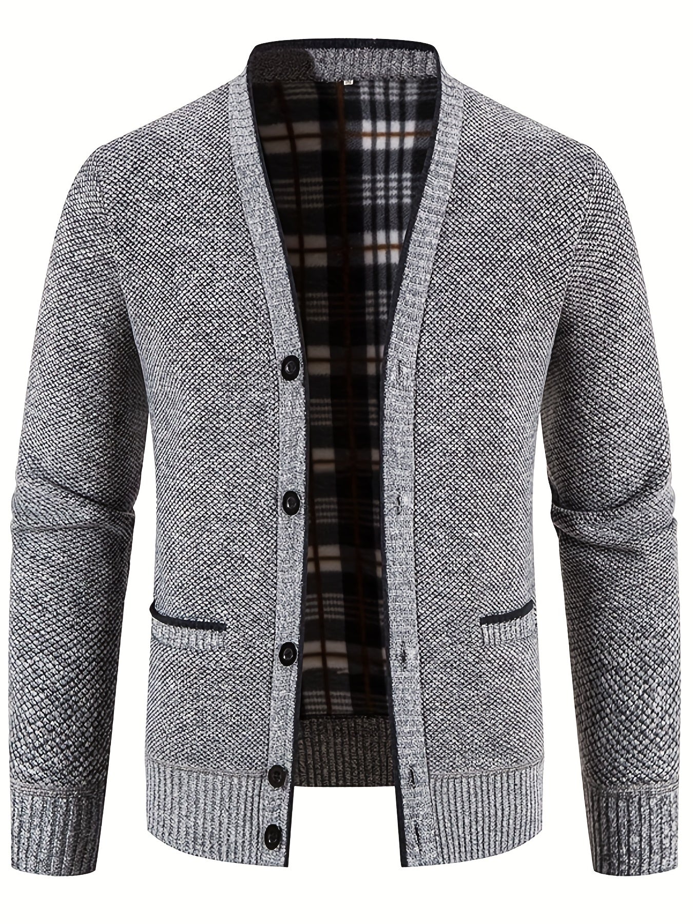 Knitted Warm Thick Cardigan Men's Casual Jacket Coat For Fall Winter