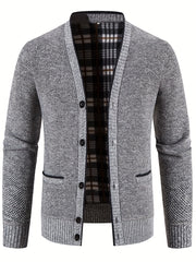 Knitted Warm Thick Cardigan Men's Casual Jacket Coat For Fall Winter