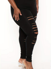  Ripped High Rise Stretchy Skinny Pants
