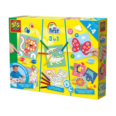 3-in-1 Fingerpainting Colouring Set