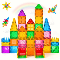 64pcs Magnetic Building Blocks Toy Kids Educational Construction