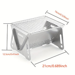 Portable Stainless Steel BBQ Grill for Camping Picnics Outdoor Cooking