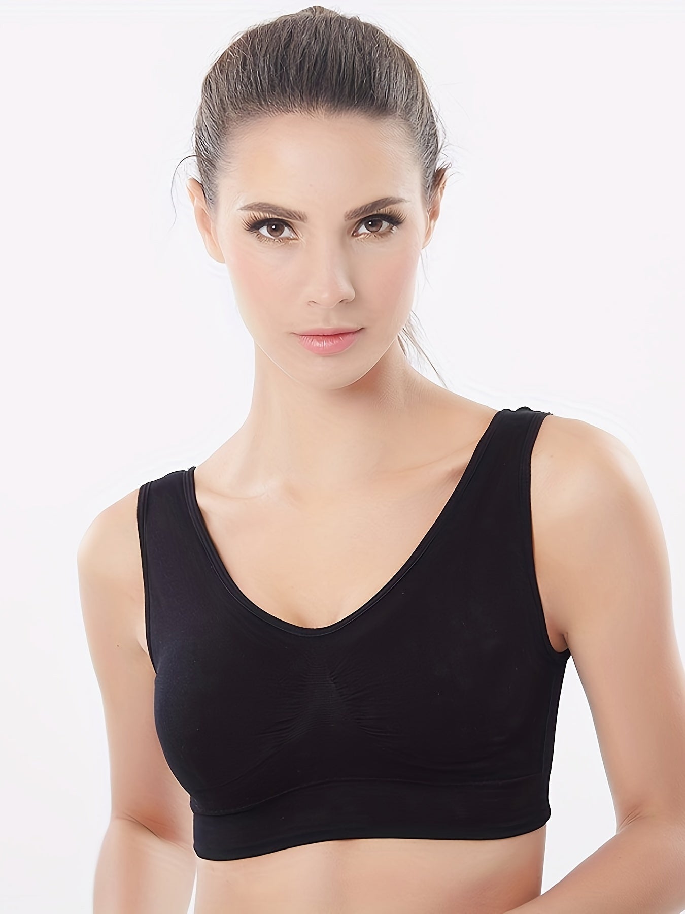 3pcs Wireless Sports Bras Breathable Push Up Intimates Bra