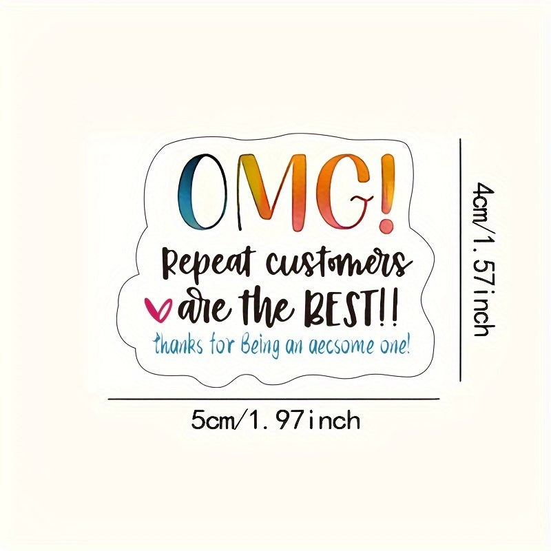 60pcs Thank You Stickers Customers Favorite Business Packaging Mail Envelopes