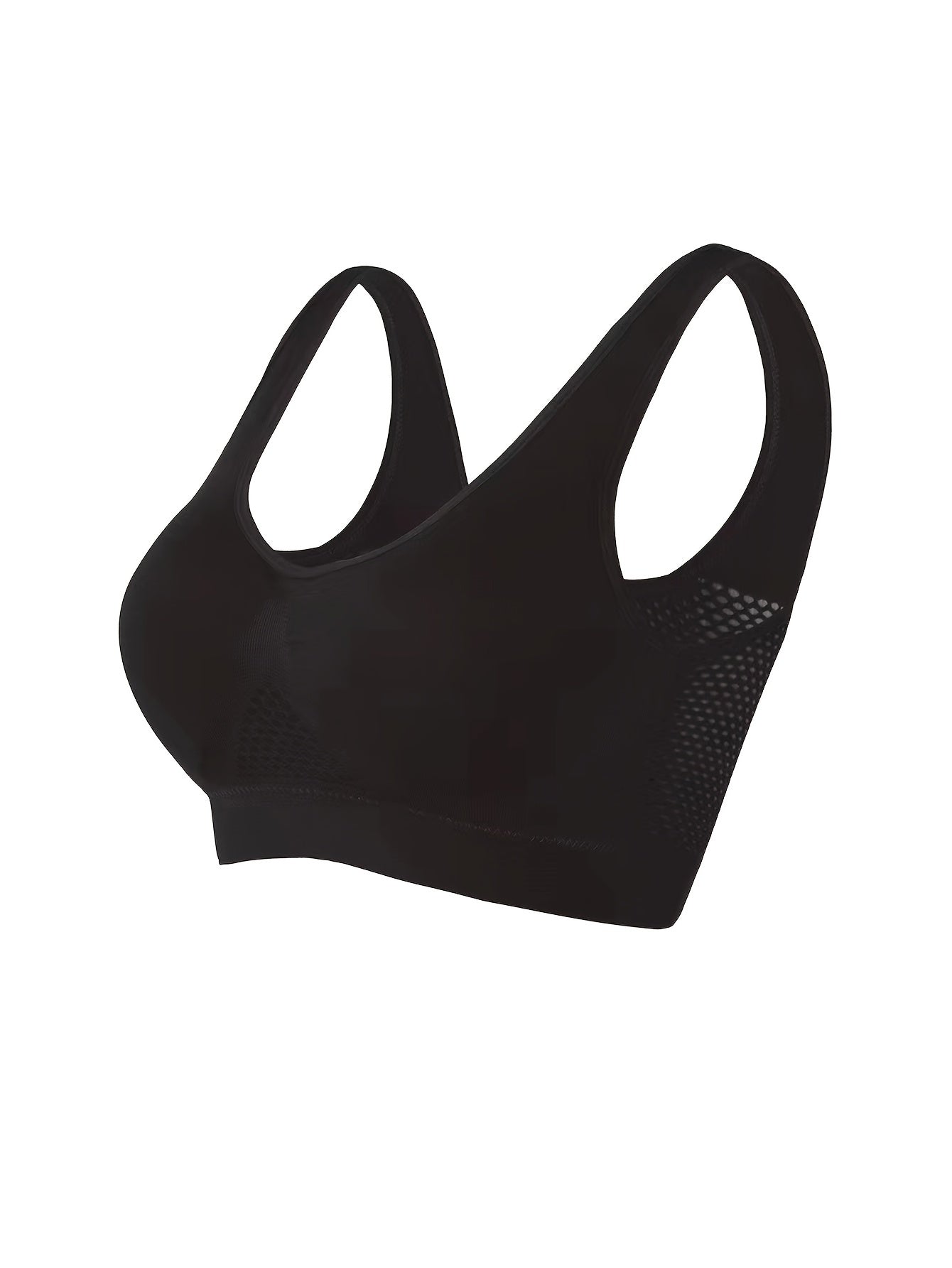 4 Pack Plus Size Sports Bra Set Seamless Medium Stretch Tank Bra