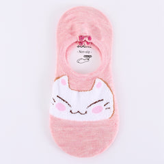 5 Pairs Soft Kitty Socks Boat Sock Pack Women's Stockings