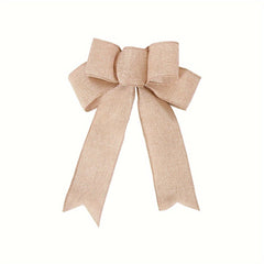2pcs Velvet Linen Christmas Decoration Bow - Gift Decoration Supplies