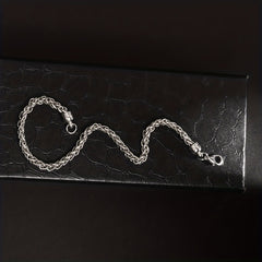 Men's Dragon Claw Buckle Silver Chain Bracelet Gift