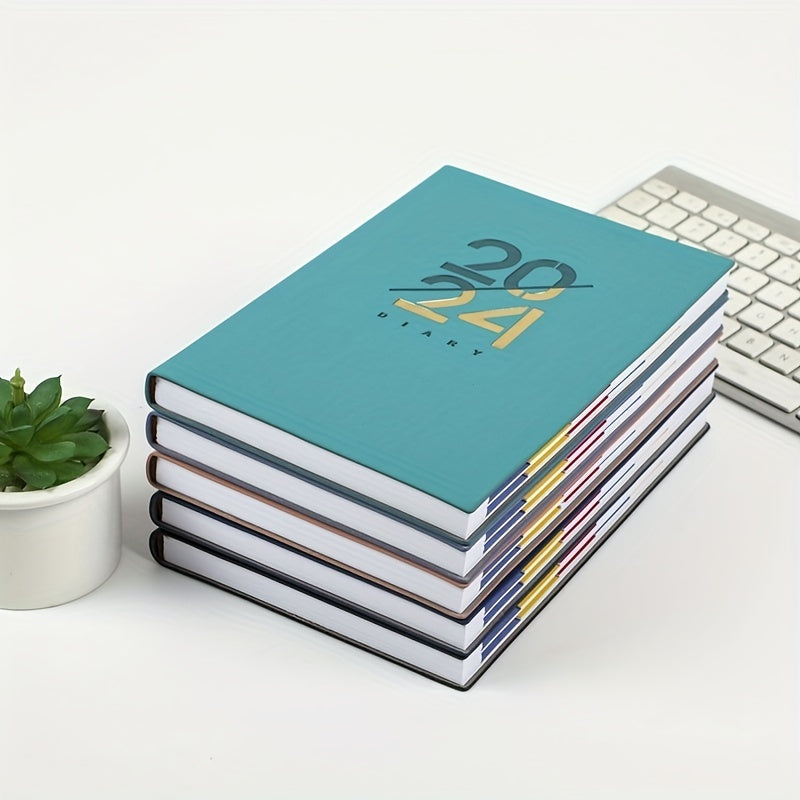 A5 Soft Leather PU Notebook Calendar Planner for 365 Days
