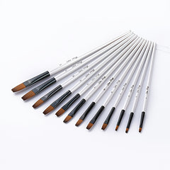 12 Pcs Watercolor Paint Brush Set DIY Acrylic Painting Art Brushes Supplies