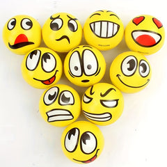 Smiling Face Pressure Ball PU Ball Elastic Ball Foam Decompression