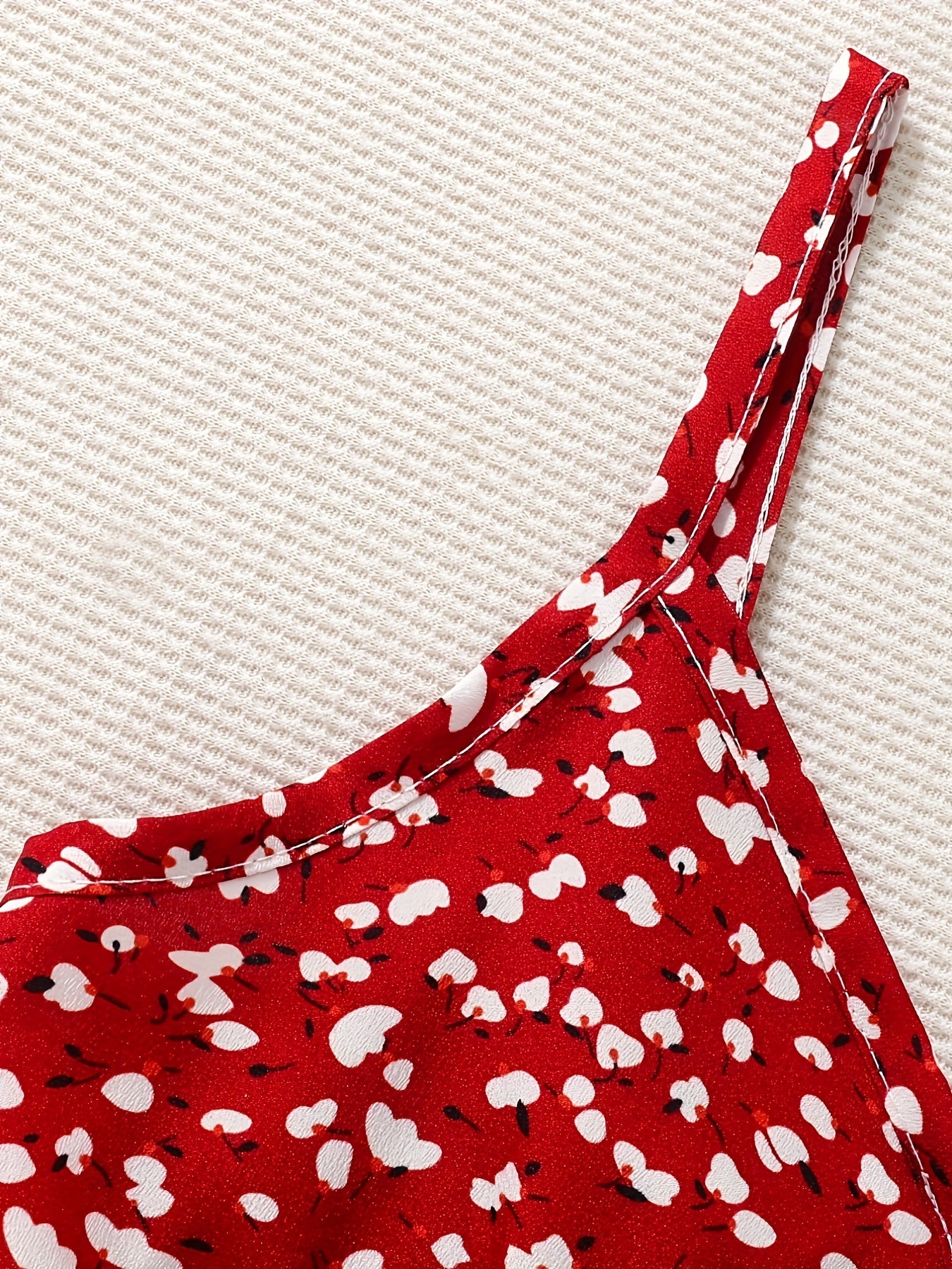 Girl's Floral Print Suspender Jumpsuit Kid's Casua...