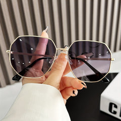 Large Polygon Sunglasses UV400 Anti Glare Sun Shades Driving Travel