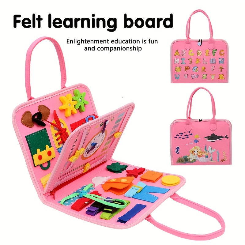 Montessori Busy Board Sensory Toy for Toddlers