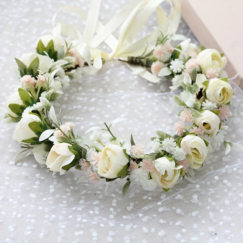 Sweet Wreath Flower Headband Wedding Bridal Garland Girls Women