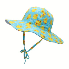 Graphic Print Sun Hat for Teens Adjustable & Breathable