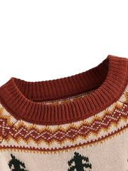  Christmas Jacquard Sweater Women's Pullover