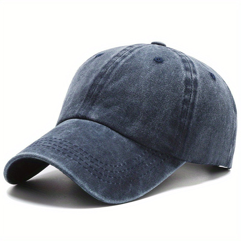 Vintage Hip Hop Baseball Cap Washed Distressed Unisex Denim Sun Hat