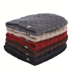 Soft Knitted Beanie Unisex Thicken Warm Knit Hat Lightweight Ear Protection