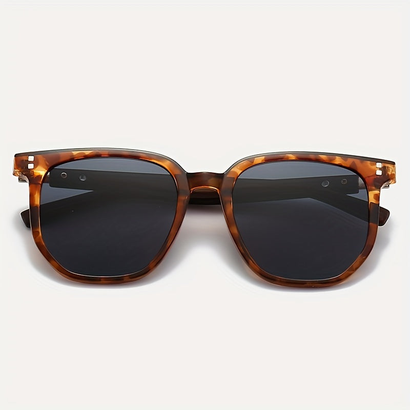 Men's Classic Large Frame Sunglasses UV-Resistant with Case