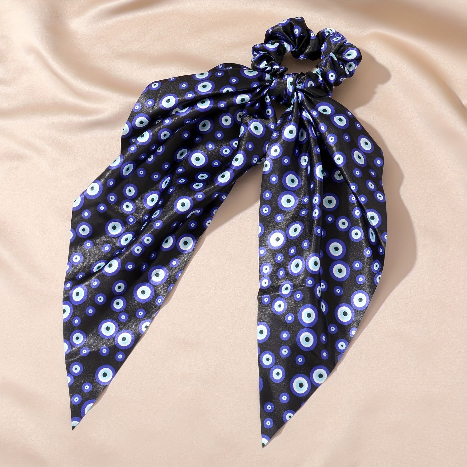 Devil's Eyes Print Hair Tie Elastic Scrunchie Ponytail Holder