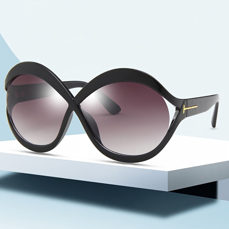 Vintage Oversize Frame Lady Sunglasses