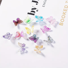 48pcs 3D Butterfly Nail Art Charms for Nails Decoration & Crafting