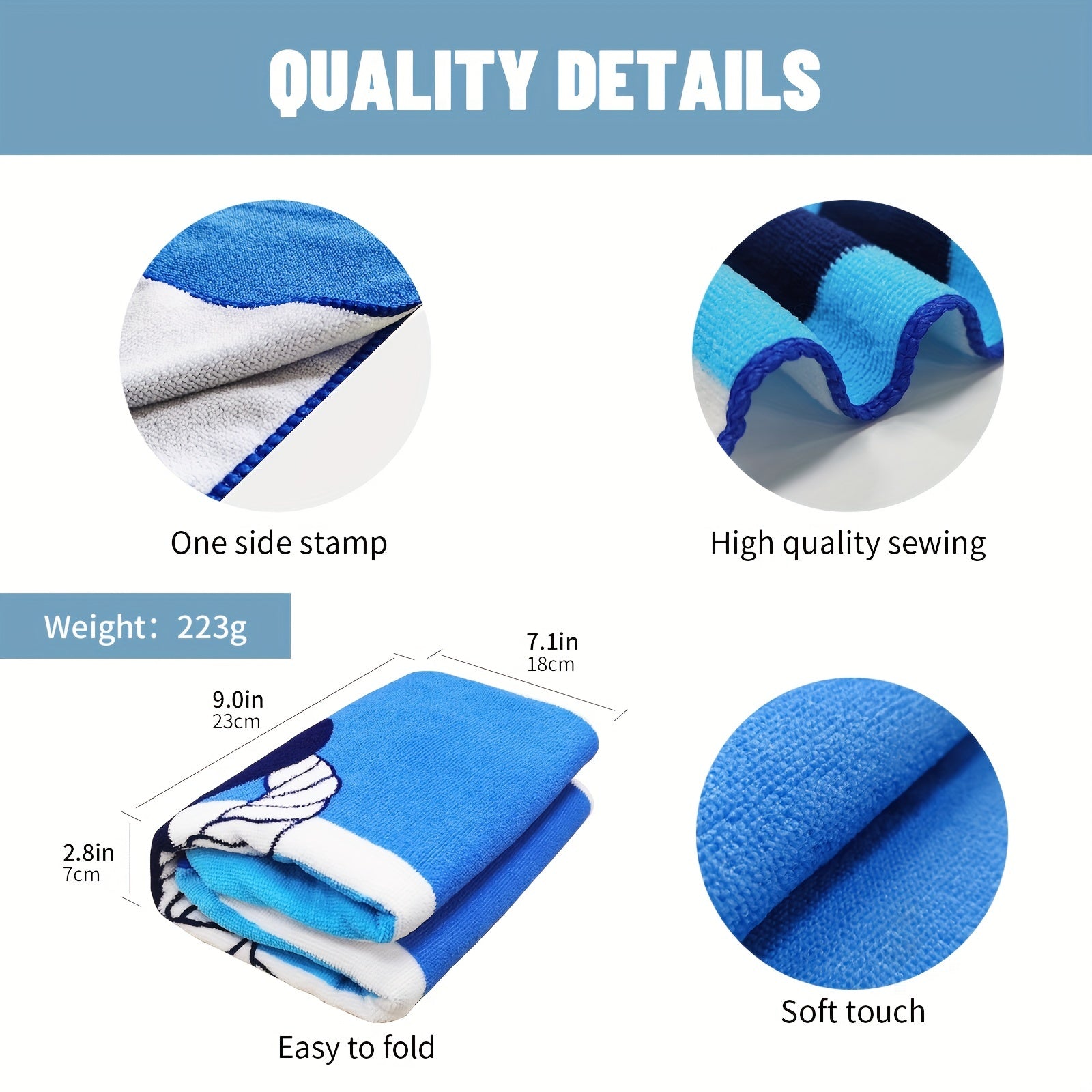 Mutao Microfiber Beach Towels Quick Drying Swim Towel Soft Oversized Blanket