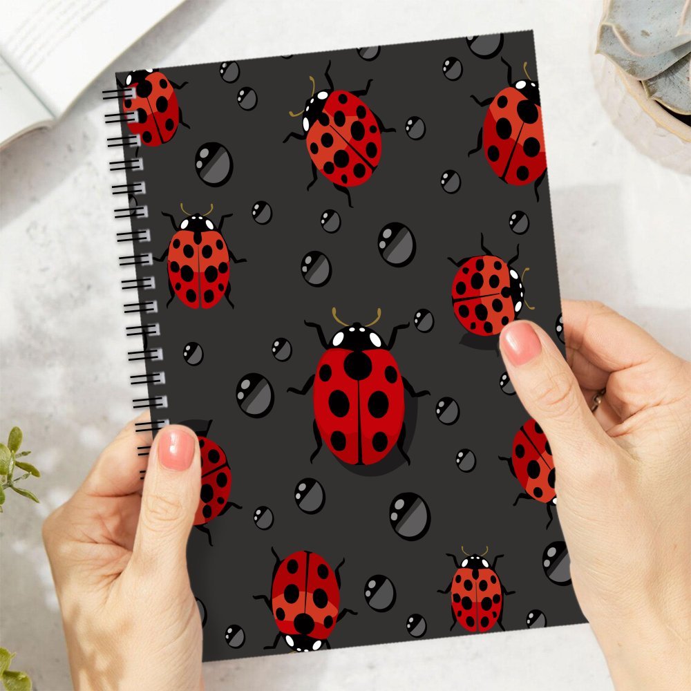 Red Ladybug Spiral Notebook - Perfect School and Office Gift