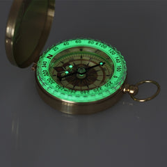 G50 Copper Pocket Watch & Compass Outdoor Tool