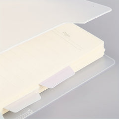 A6 Transparent Loose leaf Coil Book Index Sticker Notebook