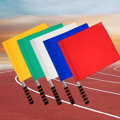 1pc Football Referee Flag Railway Signal Flag Track And Field Referee Supplies