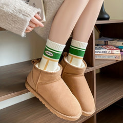 5 Pairs Letter Print Socks Comfy & Warm Mid Tube Socks Women's Stockings
