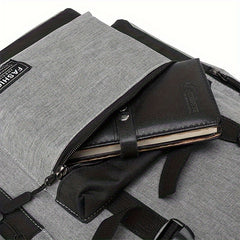 Large Capacity Double Shoulder Backpack with Flap
