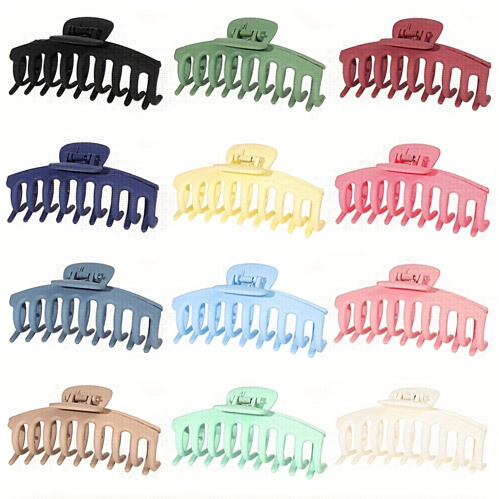 Solid Style Hair Claw Shark Claw PVC Hair Accessories For Women And Girls
