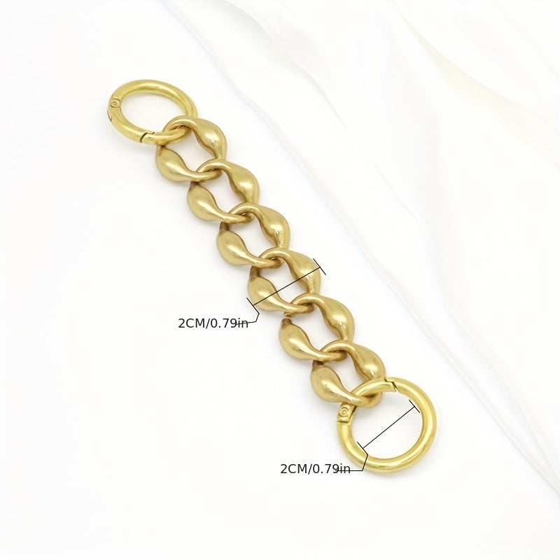 Rhombus Alloy Extension Chain For Men's Bag