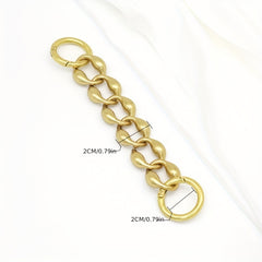 Rhombus Alloy Extension Chain For Men's Bag