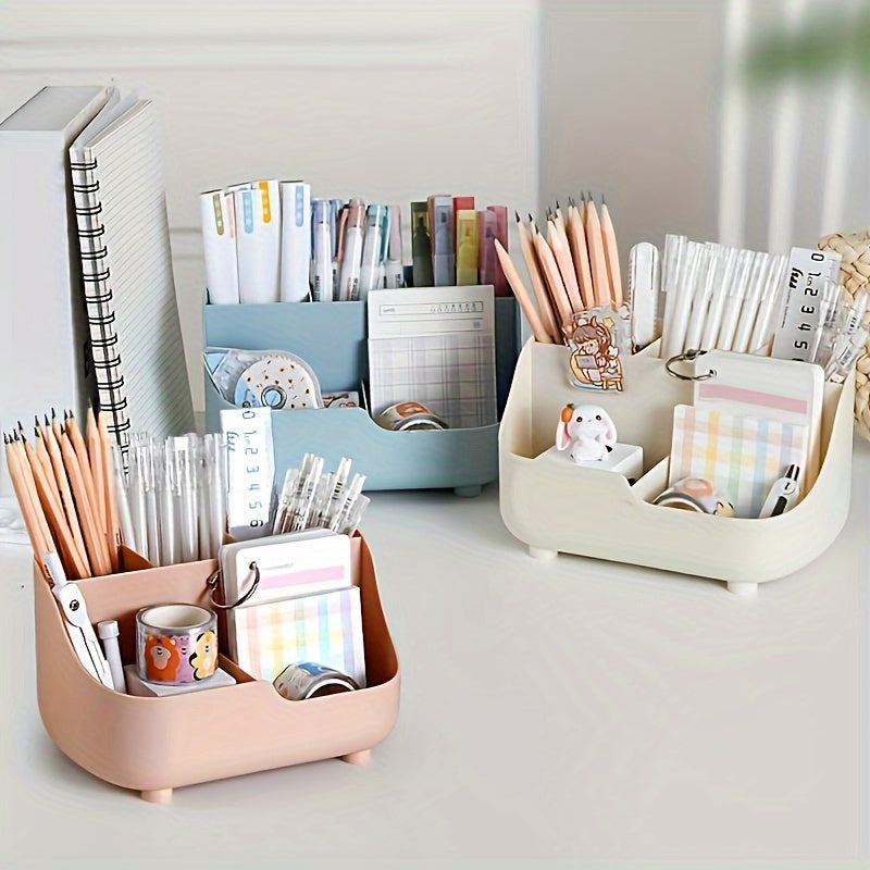Large Capacity Five Grid Desktop Storage Box