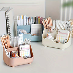 Large Capacity Five Grid Desktop Storage Box