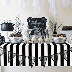 Christmas Nightmare Disposable Plastic Tablecloth Rectangular Party Decoration