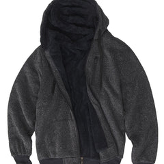 Men's Winter Zip Up Hoodie Fleece Sweatshirt Warm Coats